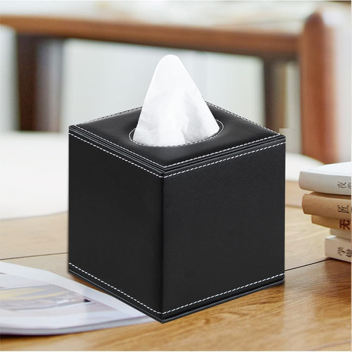 Funda Cuadrada Para Caja De Pañuelos, Tamaño Grande, Soporte