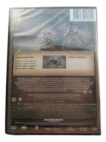 Dvd El Señor De Los Anillos Las Dos Torres