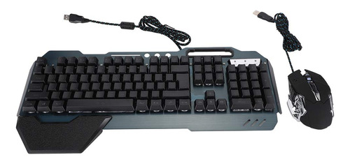 Teclado Raton Mecanico Inyeccion Color Cable Usb Combinacion