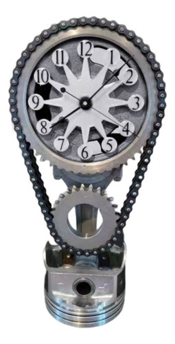 Chain Gear Clock Craft Block Reloj De Cadena De Cronometraje