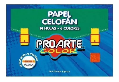 Papel celofán v/colores 100 x 90 pliego – Partenón