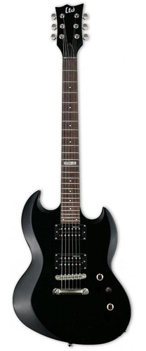 Guitarra Eléctrica Ltd Viper10 Negra Incluye Funda