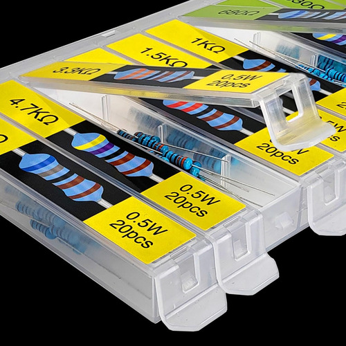 Kit 600 Resistencias 1/2w 1ohm-1m Ohm