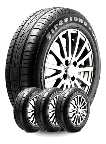 Imagen 1 de 2 de Combo 4u 175/70 R14 84t F600 Firestone Válvulas + Cuotas 0%