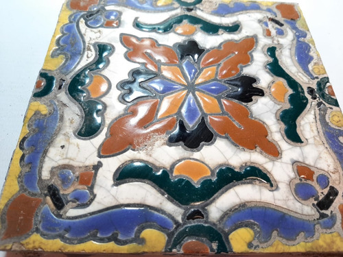 Imagen 6 de 7 de Mayólicas Antiguas Set X 2 Relieve Con Diseño 7596