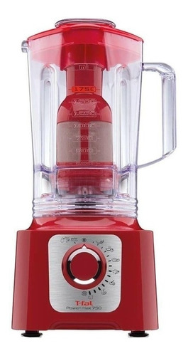 Licuadora T-fal Power Max LN5545MX 3.1 L roja con vaso de plástico 127V