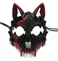 Comprar Máscara De Halloween Antifaces Máscara De Hombre Lobo Color Negro 1