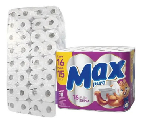 Papel Higienico Macio Folha Dupla Pacote Grande 64 Rolos