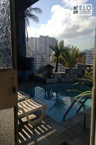 Imagem 2 de 30 de Magnífica Cobertura Na Praia De Santos! - Co0021