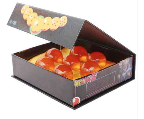 Esferas Del Dragon 4cm Dragon Ball Z Caja Exhibidora Iman