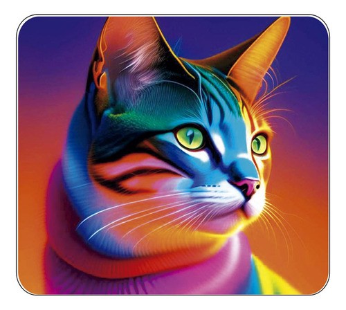 Mouse Pad Gatos Gatito Colores Varios Personalizado 1444