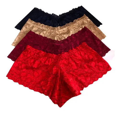 Cachetero Encaje LencerÃa Para Hombre Encaje Cacheteros De Encaje