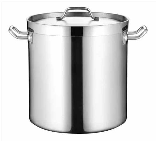 Olla De Acero Inoxidable Vaporera Co Disco Difusor 70 Litros Color Gris