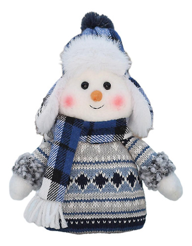 Muñeco De Nieve Navideño Con Sombrero, Decoración Para