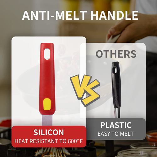 Juego De Espátulas Y Espátulas Hvanam De Silicona Resistente