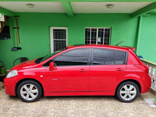 Nissan Tiida 1.8 Sl Vermelho Automático Flex Teto Solar