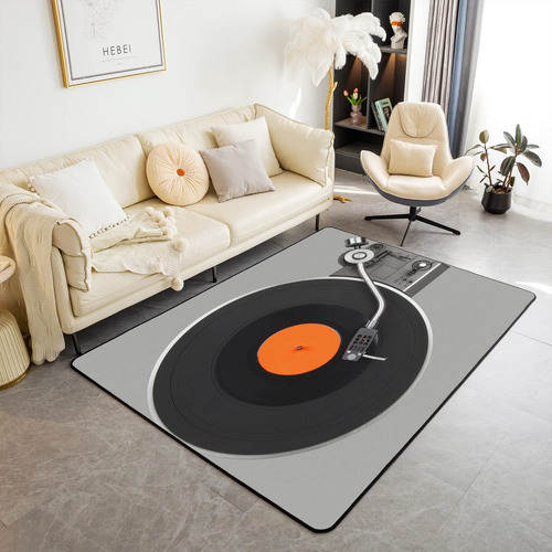 Alfombra De Vinilo Con Tarjeta De Cd, Para Sala De Estar, D.