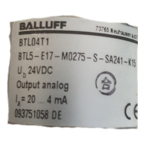 Sensor Linear Balluff Btl5-e17-m0275-s-sa241-ka15