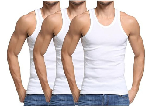 Pack 12 Camisetas Algodón Sin Manga,musculosas Hombre