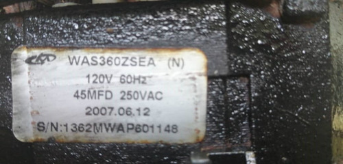 Imagen 2 de 9 de Motor Lavadora Samsung Wa15l4w