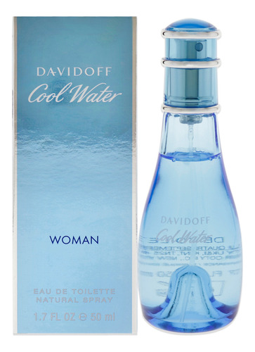 Aerosol Edt Cool Water De Davidoff Para Mujer, 1.7 Onzas