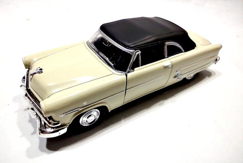 Auto Ford Crestline Sunliner 53 Coleccion 1:36 Metal Diecast Crema