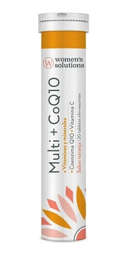 Womens Solutions Multi+coq10 20 Tabletas Efervecentesnaranja