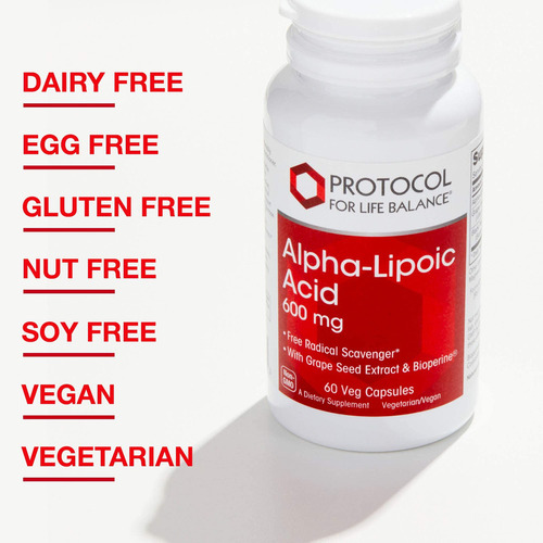 Protocol Ácido Alfa Lipoico 600 Mg - Extracto De Semilla De