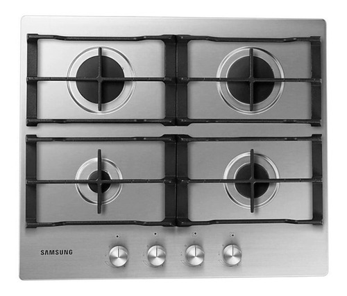 Anafe A Gas Samsung Na64h3010as 4 Hornallas 60cm Acero Inox