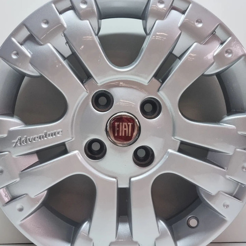 Roda Fiat Doblo Strad Palio Adventure Aro 15 ®18210 Cor Prata