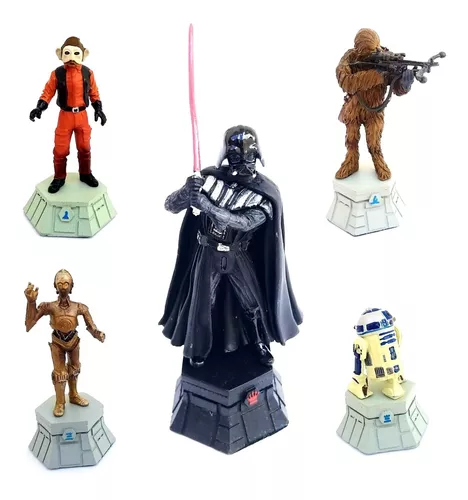 Miniatura Star Wars Xadrez Lote 10 Peças Oficial Chumbo