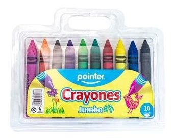 Crayones Jumbo X10 Colores Pointer Mayor Y Detal 
