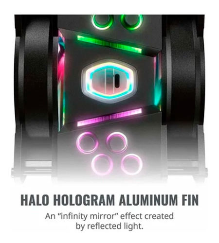 Imagen 2 de 8 de Cpu Cooler Master Masterair Ma410m Addressable Rgb Amd Intel