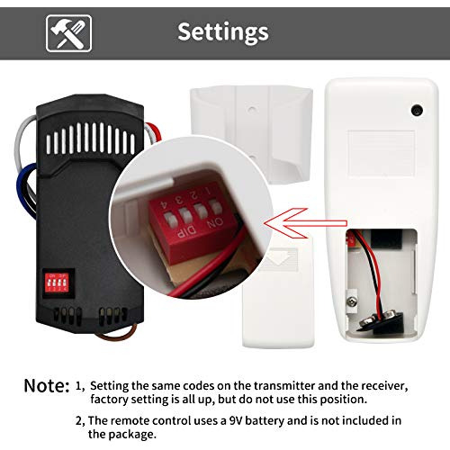 Kit De Control Remoto Universal Para Ventilador De Techo, Re