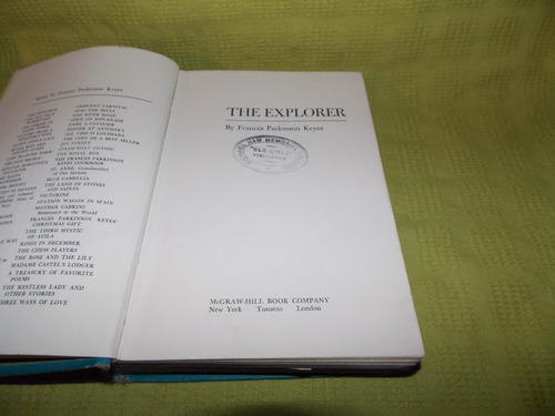 The Explorer - Frances Parkinson Keyes - Mc Graw Hill