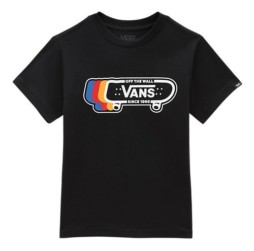 Remera Vans Modelo Sk8 Since 1966 Niño Negro Estampada