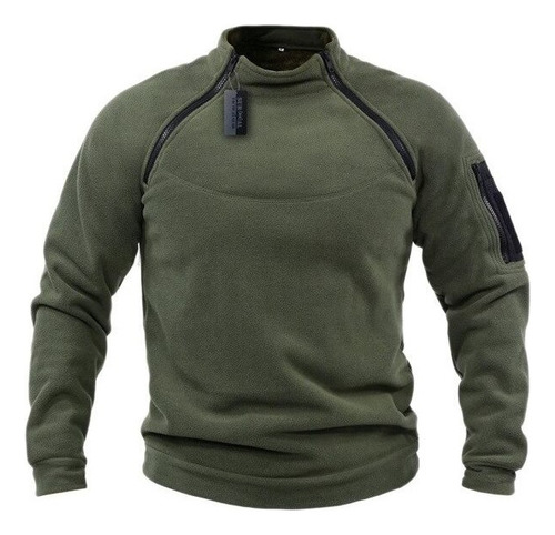 Sudadera Militar For Hombre Pullover Con Cremallera De Invi