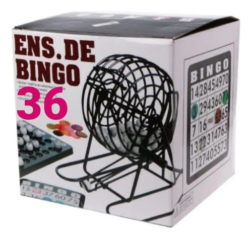 Bingo Xl 36 Cartones