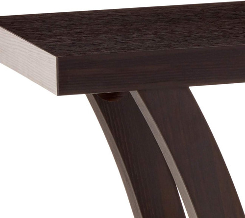 Imagen 10 de 10 de Mesa Lateral Color Chocolate, Mesa Auxiliar De Madera