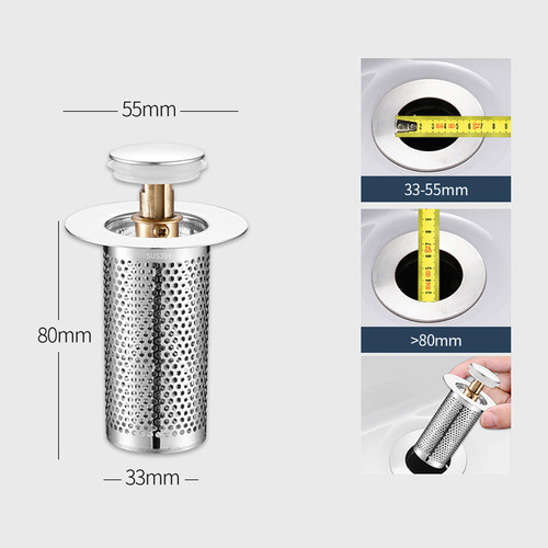 Tapon De Lavabo Tapon Lavabo Inodoro Fregadero Cobre Rebote