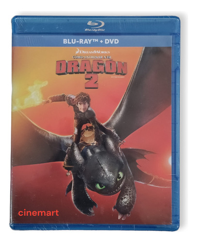 Como Entrenar A Tu Dragon 2 Pelicula Combo Bluray + Dvd
