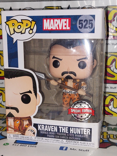 Funko Pop Kraven The Hunter #525 Marvel Special Edition 