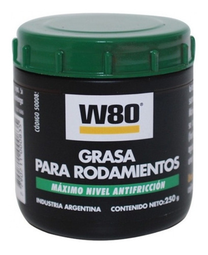 Grasa W80 Rodamientos Rulemanes 250g