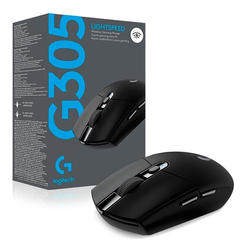 Mouse
gamer inalámbrico Logitech Serie G Lightspeed G305 black