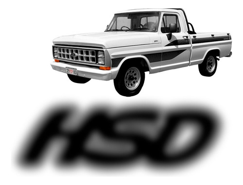 Adesivo Hsd Ford Pick Up 72 73 74 75 76 77 78 79 A 92 Preto
