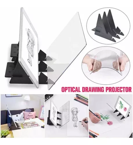 Jshuang - Proyector óptico de postres - Tablero de dibujo y pintura,  proyector de mesa de copia, trae imágenes de tu dispositivo al papel