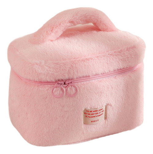 Bolsa De Maquillaje De Felpa, Bolsa De Artículos De Tocador