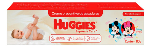 Creme Preventivo de Assaduras Huggies Supreme Care Caixa 80g