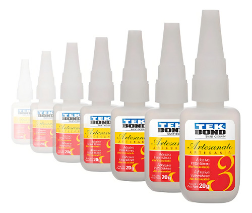 Cola Líquida Instantânea Multiuso Artesanato Nº3 Tekbond 20g Cor Transparente