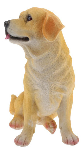 Perro Labrador Estatuilla Estatua Mini Resina Artesanía